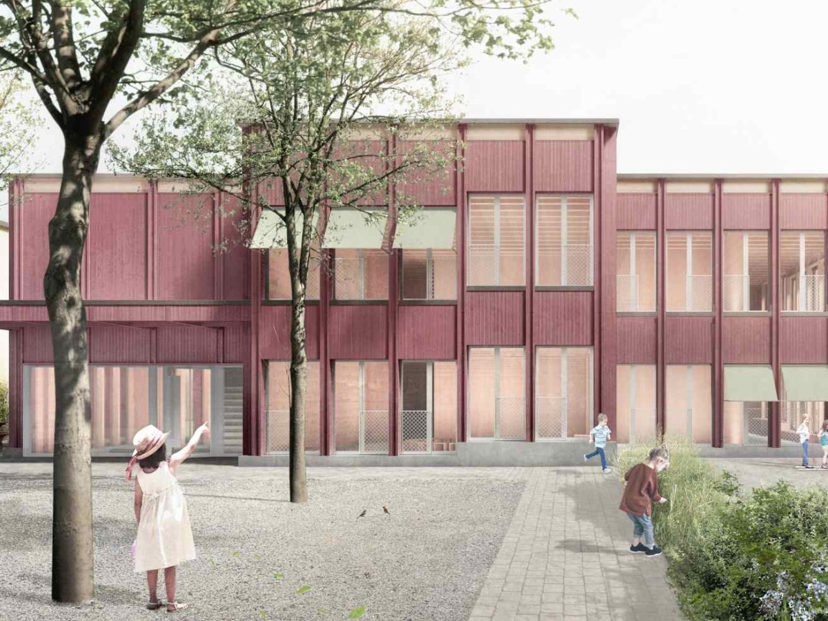 Bau Schulhaus Zopf in&nbsp;Bildern