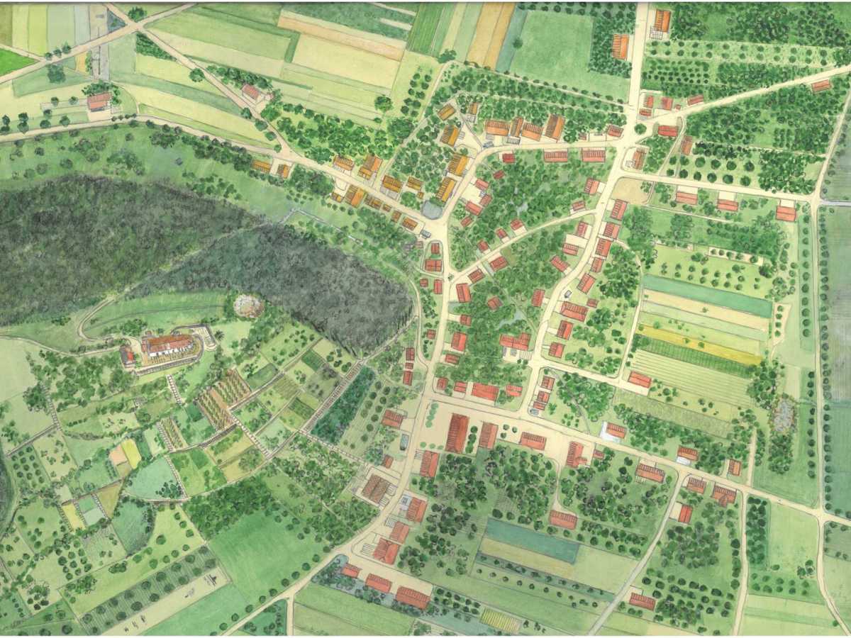 Ein Luftbild wird zum&nbsp;Aquarell